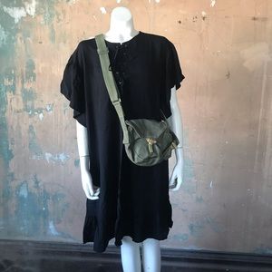 Black Dress Who What Wear Medium Lace Up LARP